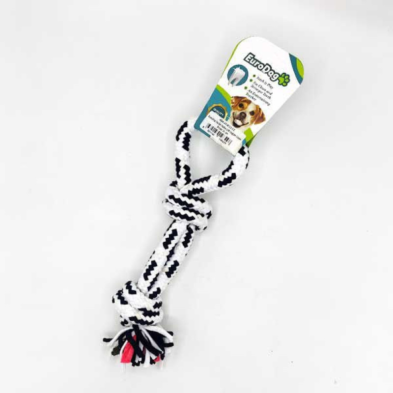 Euro Dog 30 Cm Çift Düğümlü Halka Şeklinde Diş Kaşıma İpi Beyaz Siyah | Köpek Ağız Ve Diş Bakım Ürünü Euro Dog 30 Cm Çift Düğümlü Halka Şeklinde Diş Kaşıma İpi Beyaz Siyah | Köpek Ağız Ve Diş Bakım Ürünü