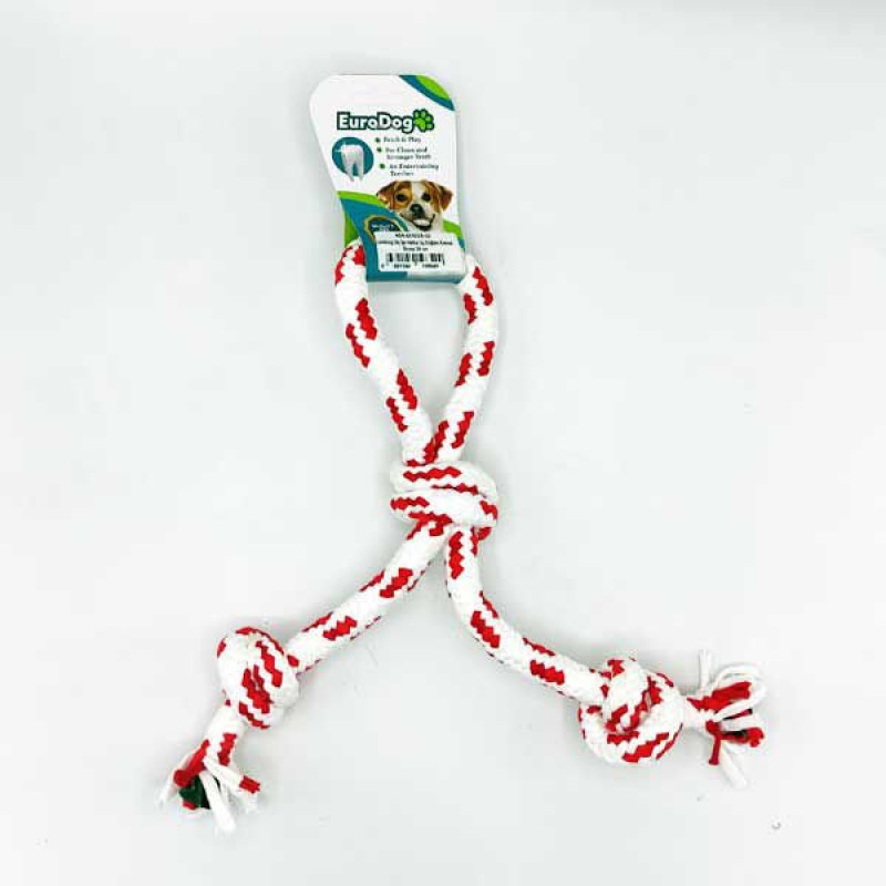 Euro Dog 30 Cm Üç Düğümlü Halka Şeklinde Diş Kaşıma İpi Kırmızı Beyaz | Köpek Ağız Ve Diş Bakım Ürünü Euro Dog 30 Cm Üç Düğümlü Halka Şeklinde Diş Kaşıma İpi Kırmızı Beyaz | Köpek Ağız Ve Diş Bakım Ürünü