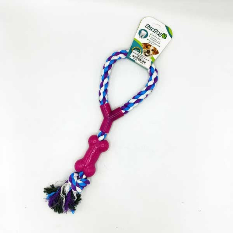 Euro Dog 35 Cm Tek Düğümlü Halka Şeklinde Diş Kaşıma İpi Beyaz Mavi Mor | Köpek Çiğneme Euro Dog 35 Cm Tek Düğümlü Halka Şeklinde Diş Kaşıma İpi Beyaz Mavi Mor | Köpek Çiğneme