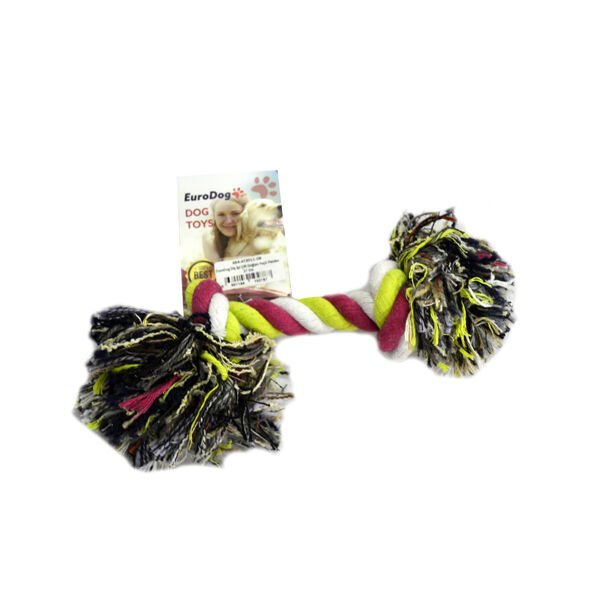 Euro Dog 37 Cm 2 Düğümlü Yeşil | Köpek Çiğneme