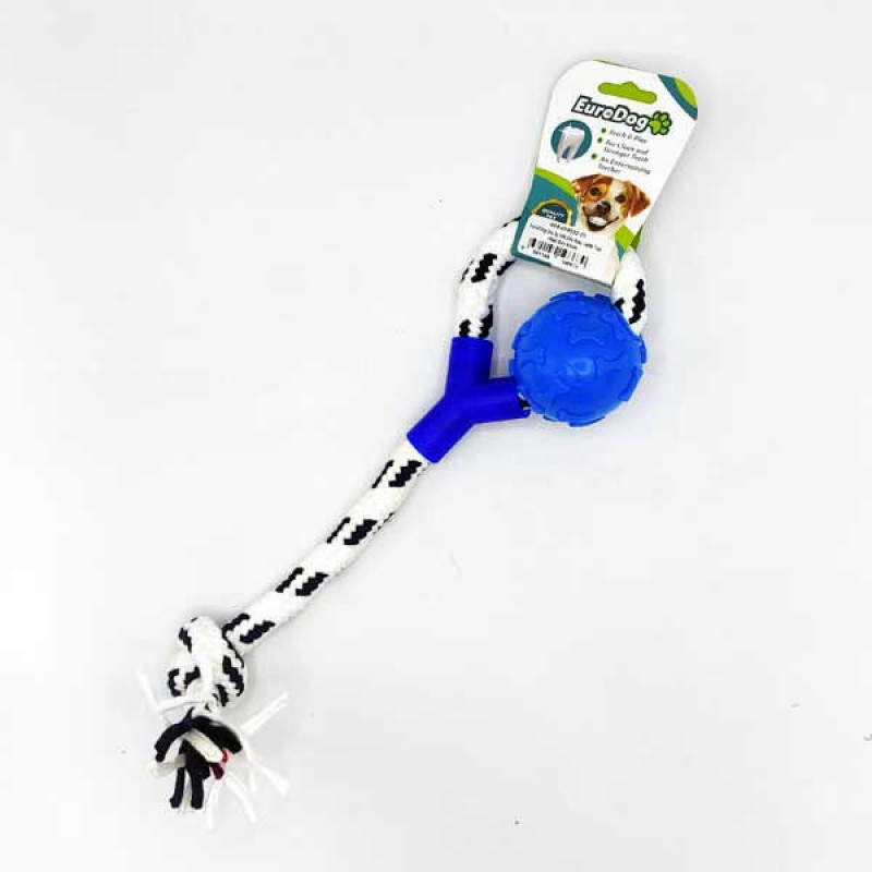 Euro Dog 40 Cm Lastik Toplu Halka Şeklinde Beyaz Mavi | Köpek Diş İpi Euro Dog 40 Cm Lastik Toplu Halka Şeklinde Beyaz Mavi | Köpek Diş İpi