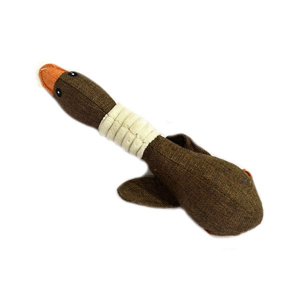 Euro Dog Kumaş Sesli Ördek Kahverengi | Kumaş Ve Peluş Köpek Oyuncağı