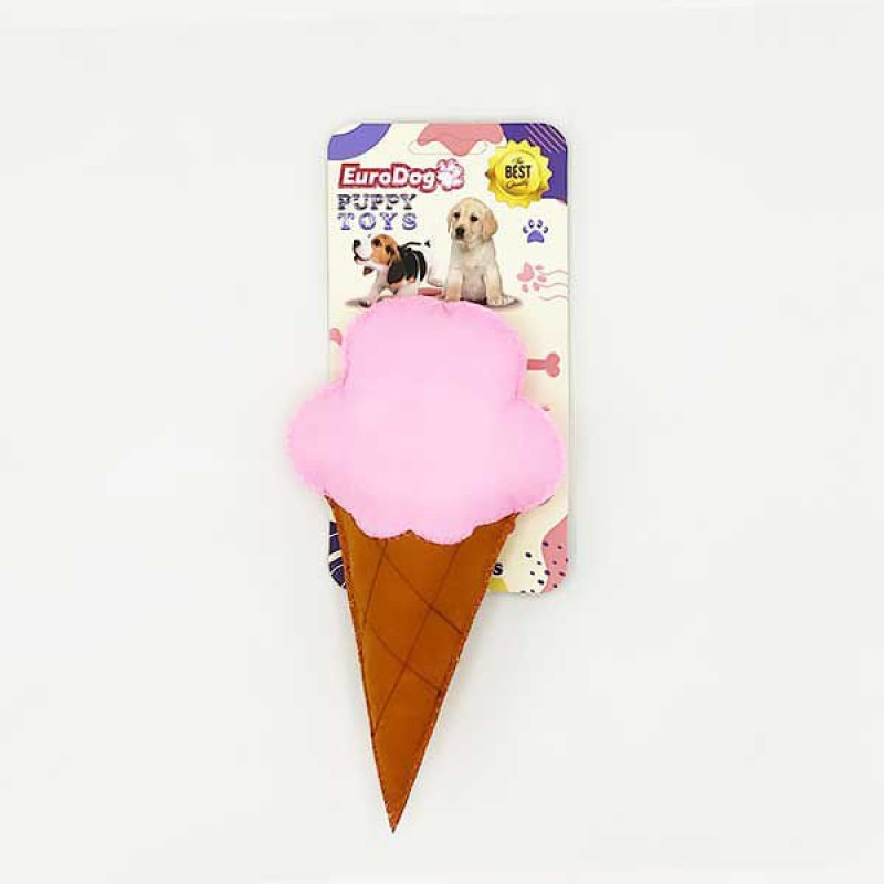 Euro Dog Puppy Peluş Dondurma Kahverengi Pembe | Kumaş Ve Peluş Köpek Oyuncağı Euro Dog Puppy Peluş Dondurma Kahverengi Pembe | Kumaş Ve Peluş Köpek Oyuncağı