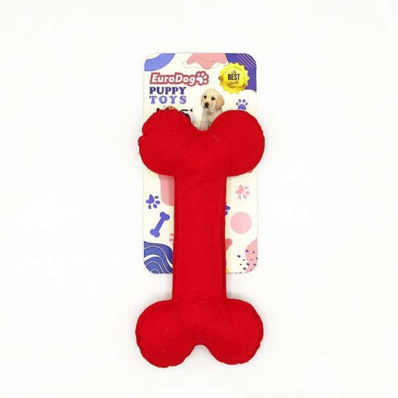 Euro Dog Puppy Peluş Kemik Kırmızı | Kumaş Ve Peluş Köpek Oyuncağı Euro Dog Puppy Peluş Kemik Kırmızı | Kumaş Ve Peluş Köpek Oyuncağı