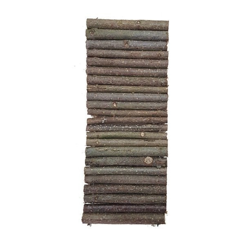 EuroGold 12x30 Cm Doğal Ahşap Kemirgen Tüneli | Tavşan Oyuncak Ve Çark