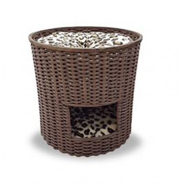 EuroCat 47x47x45,5 Cm Kedi Evi Koyu Kahve | Kedi Evi