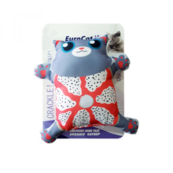 EuroCat Yastık Kedi Gri | Kedi Top Oyuncak