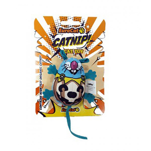 EuroCat Çıngıraklı Mavi Tombik Fare | Kedi Fare Oyuncak