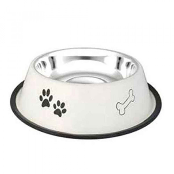 Euro Dog 24 Oz Desenli Çelik Mama Kabı 17 Cm | Metal Mama Ve Su Kabı