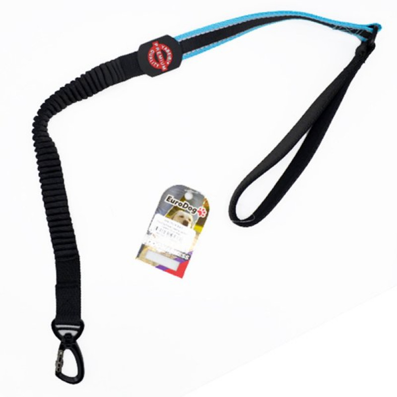 Euro Dog 25 Mmx120 Cm Uzatma Lastikli Mavi | Köpek Gezdirme Tasması