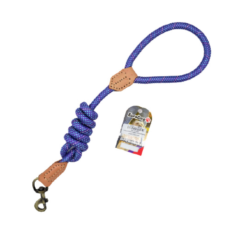 Euro Dog 14 Mmx120 Cm Uzatma Reflektörlü Mor | Köpek Gezdirme Tasması Euro Dog 14 Mmx120 Cm Uzatma Reflektörlü Mor | Köpek Gezdirme Tasması