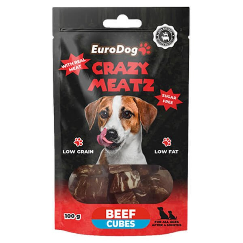 Euro Dog 100 Gr Biftekli Küp Doğal Ödül Maması | Köpek Atıştırmalık Ödül Maması Euro Dog 100 Gr Biftekli Küp Doğal Ödül Maması | Köpek Atıştırmalık Ödül Maması