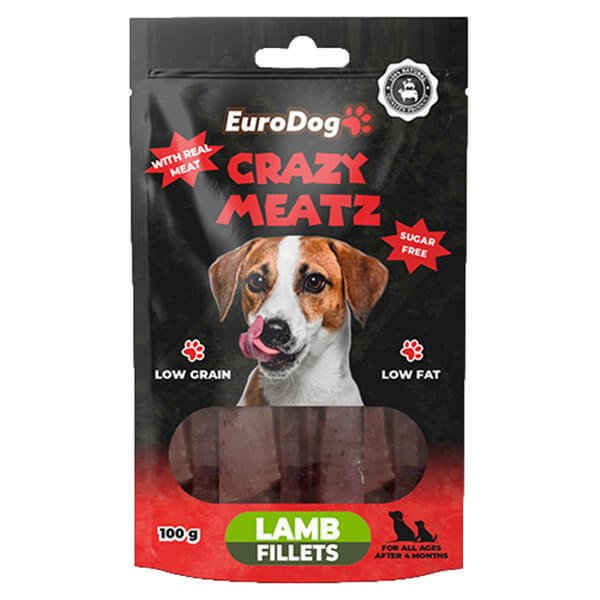 Euro Dog 100 Gr Kuzulu Fileto Doğal Ödül Maması | Köpek Atıştırmalık Ödül Maması