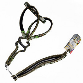 120 Cm Uzatma Tasması+Göğüs Tasması Kamuflaj | Köpek Göğüs Tasması