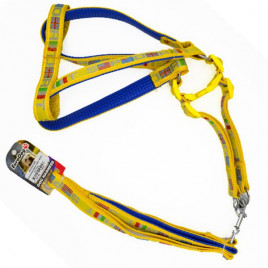 120 Cm Uzatma Tasması+Göğüs Tasması Sarı | Köpek Göğüs Tasması