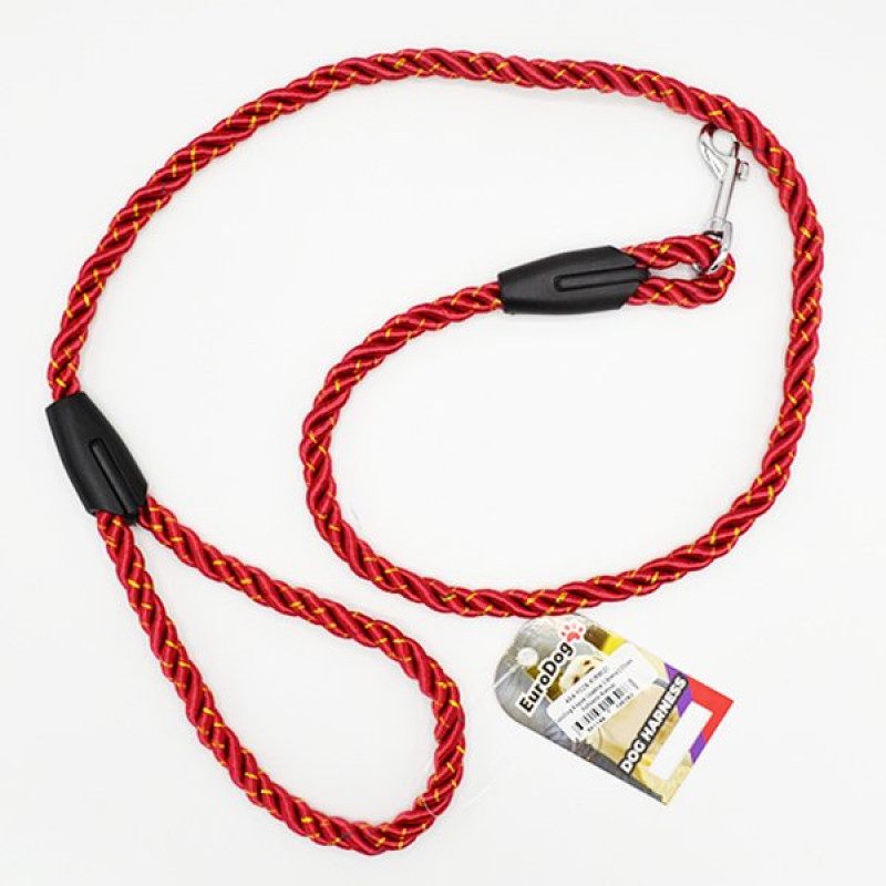 Euro Dog 120 Cm 13 Mm Uzatma Reflektörlü Kırmızı | Köpek Gezdirme Tasması Euro Dog 120 Cm 13 Mm Uzatma Reflektörlü Kırmızı | Köpek Gezdirme Tasması