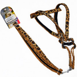 120 Cm 15 Mm Uzatma ve Göğüs Leopar | Köpek Gezdirme Tasması 120 Cm 15 Mm Uzatma ve Göğüs Leopar | Köpek Gezdirme Tasması