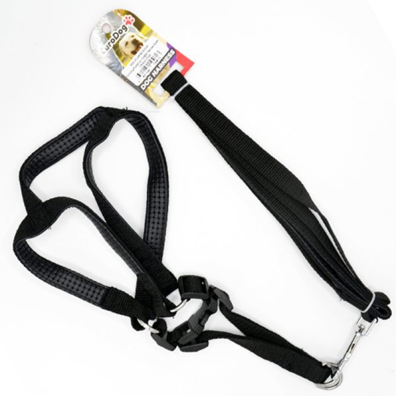 Euro Dog 120 Cm 20 Mm Uzatma ve Göğüs Siyah | Köpek Gezdirme Tasması Euro Dog 120 Cm 20 Mm Uzatma ve Göğüs Siyah | Köpek Gezdirme Tasması