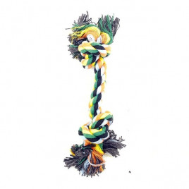 23 Cm Karışık Renk Çift Düğüm Diş İpi Oyuncağı | Köpek Diş İpi