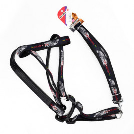 25mm 120 Cm Uzatma Tasması+Göğüs Tasması Siyah | Köpek Göğüs Tasması