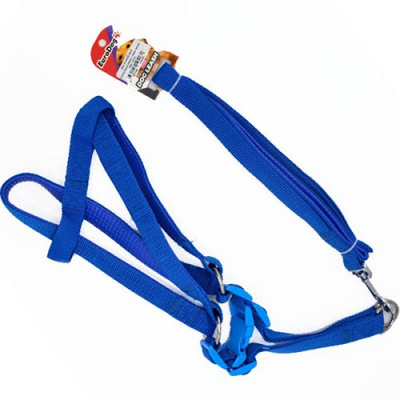 Euro Dog 120 Cm Uzatma Tasması+Göğüs Tasması Mavi | Köpek Göğüs Tasması Euro Dog 120 Cm Uzatma Tasması+Göğüs Tasması Mavi | Köpek Göğüs Tasması