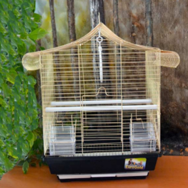 EuroGold 30x23x40 Cm Kafes Pirinç | Kuş Kafesi