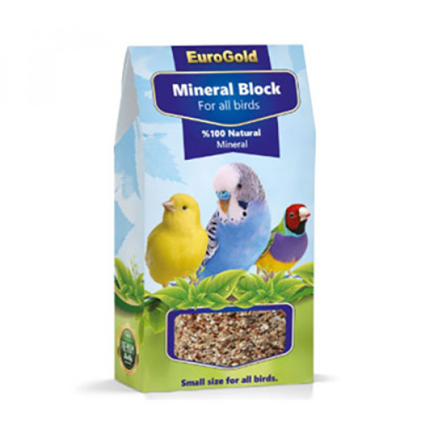 EuroGold Tekli Küçük Mineral Blok | Kuş Gaga Taşı