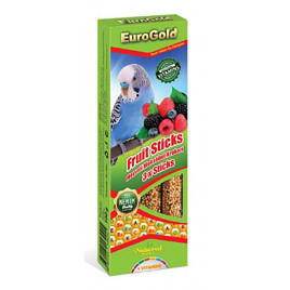 EuroGold Üçlü Muhabbet Meyveli Kraker 100G | Kuş Krakeri