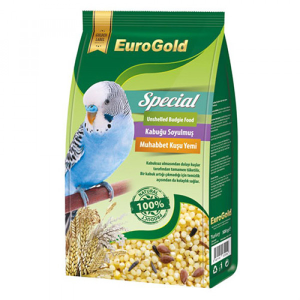 EuroGold 500 Gr Special Kabuksuz Muhabbet Kuşu Yemi | Kuş Yemi