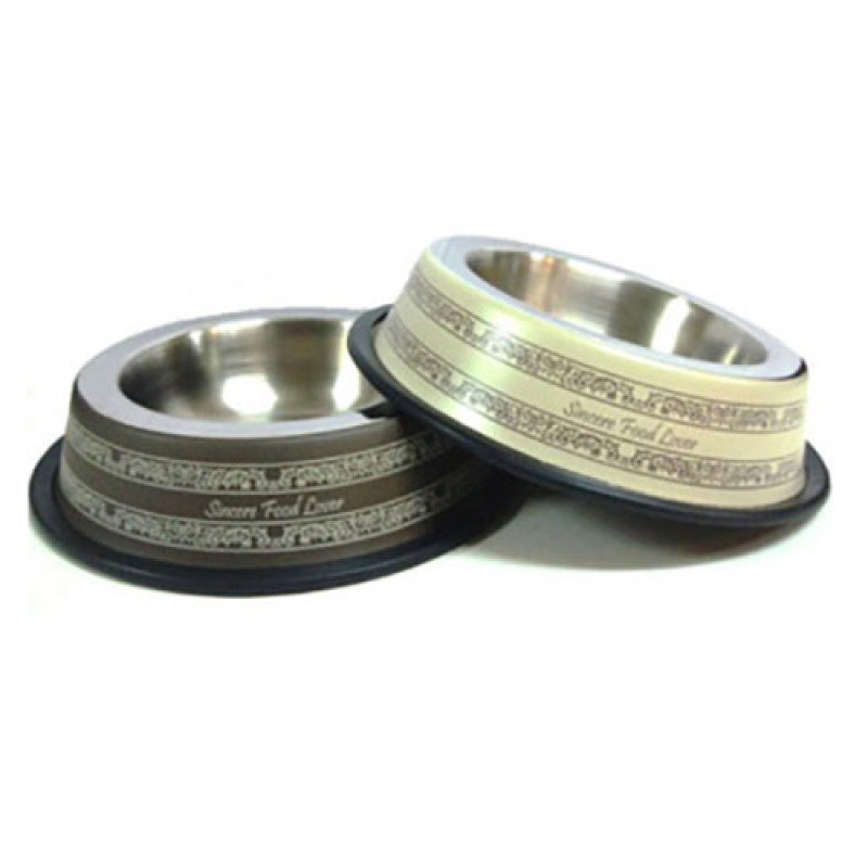 EuroGold 64 Oz İşleme Desenli Mama Kabı 17 Cm | Metal Mama Ve Su Kabı EuroGold 64 Oz İşleme Desenli Mama Kabı 17 Cm | Metal Mama Ve Su Kabı