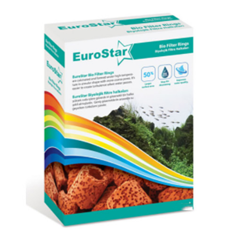 Eurostar 500 Ml Bio Filter Ring Kahverengi | Akvaryum Filtre Malzemesi Eurostar 500 Ml Bio Filter Ring Kahverengi | Akvaryum Filtre Malzemesi