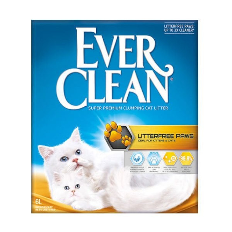 Ever Clean 6 Lt Litter Free Paws | Doğal Kedi Kumu Ever Clean 6 Lt Litter Free Paws | Doğal Kedi Kumu