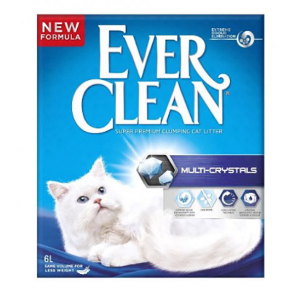 Ever Clean 2 Adet Multi-Crystals 6 Lt | Doğal Kedi Kumu