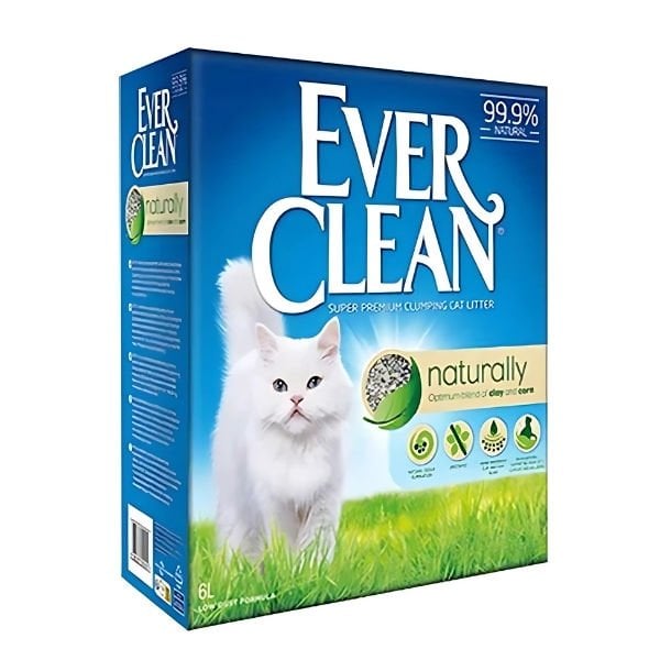 Ever Clean Naturally Parfümsüz Topaklanan Doğal Kedi Kumu 6 Lt | Doğal Kedi Kumu