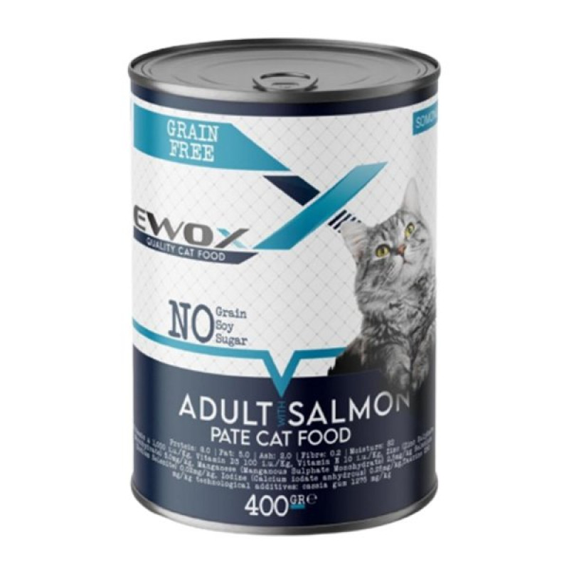 Ewox 400 Gr Tahılsız Somonlu Ezme Yetişkin | Yetişkin Kedi Maması Ewox 400 Gr Tahılsız Somonlu Ezme Yetişkin | Yetişkin Kedi Maması