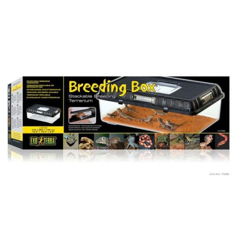 Exo Terra L Breeding Box Siyah | Cam Terraryum Exo Terra L Breeding Box Siyah | Cam Terraryum
