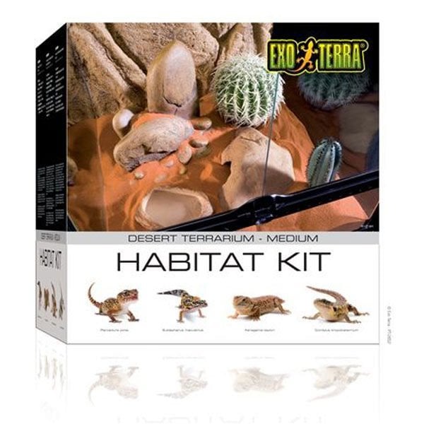 Exo Terra M Çöl Teraryum Set Habitat Kit | Cam Terraryum
