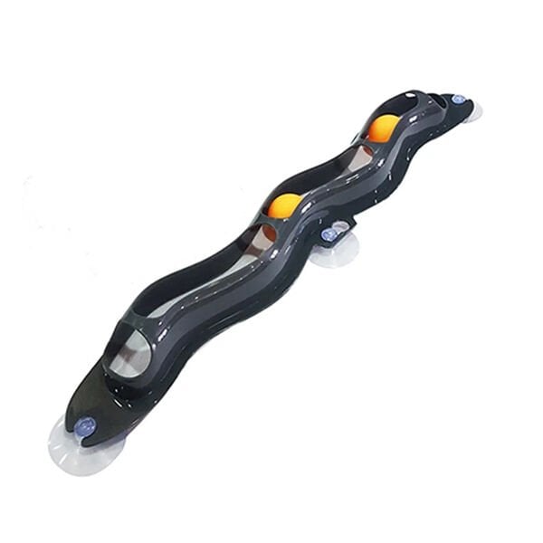 Ez Mount Cama Yapıştırılabilen Toplu Oyuncak  Sarı Siyah | Kedi Top Oyuncak