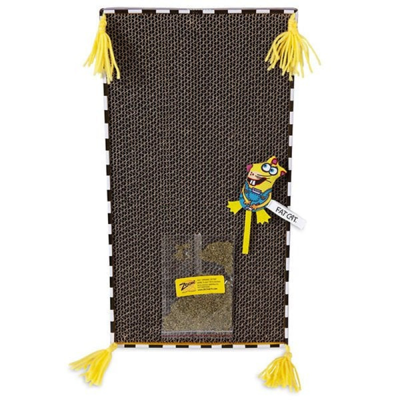 Fat Cat 48x26 Cm Big Mammas Catnipli Tüylü Tırmalama Kutusu | Kedi Tırmalama Tahtası Fat Cat 48x26 Cm Big Mammas Catnipli Tüylü Tırmalama Kutusu | Kedi Tırmalama Tahtası