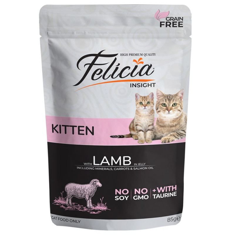 Felicia 85 Gr Kitten Lamb in Jelly Felicia 85 Gr Kitten Lamb in Jelly
