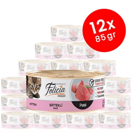 12 Adet Tahılsız Kıyılmış Biftekli Yavru 85 Gr | Tahılsız Kedi Yaş Maması 12 Adet Tahılsız Kıyılmış Biftekli Yavru 85 Gr | Tahılsız Kedi Yaş Maması