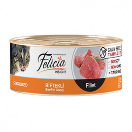 24 Adet Tahılsız Sterilised Biftekli Fileto 85 Gr | Yetişkin Kedi Maması 24 Adet Tahılsız Sterilised Biftekli Fileto 85 Gr | Yetişkin Kedi Maması
