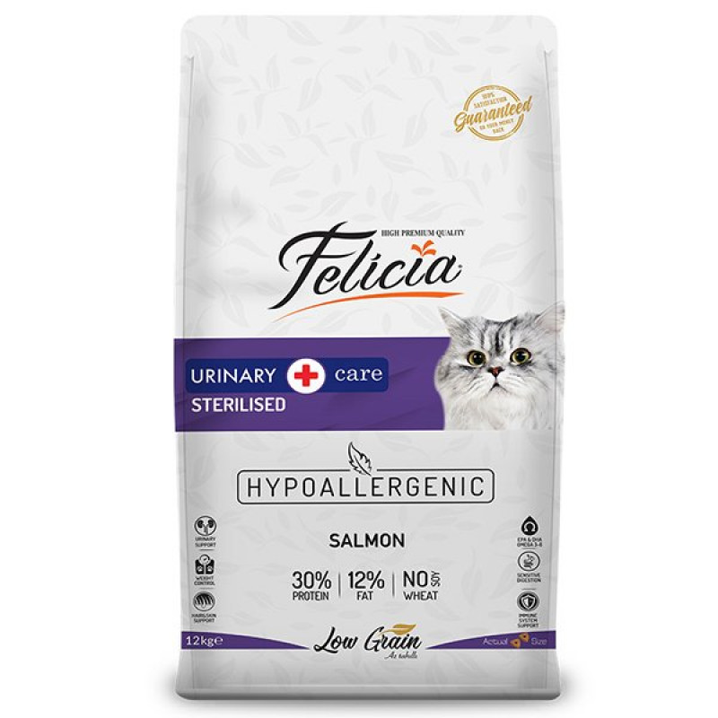 Felicia 12 Kg Az Tahıllı Somonlu Light Sterilised Kedi Maması | Diyet Ve Light Kuru Kedi Maması Felicia 12 Kg Az Tahıllı Somonlu Light Sterilised Kedi Maması | Diyet Ve Light Kuru Kedi Maması