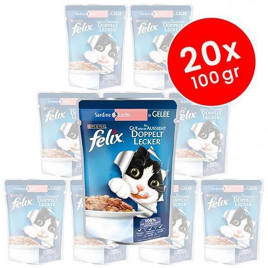 Felix 20 Adet Yetişkin Somonlu 100 Gr | Yetişkin Kedi Maması Felix 20 Adet Yetişkin Somonlu 100 Gr | Yetişkin Kedi Maması
