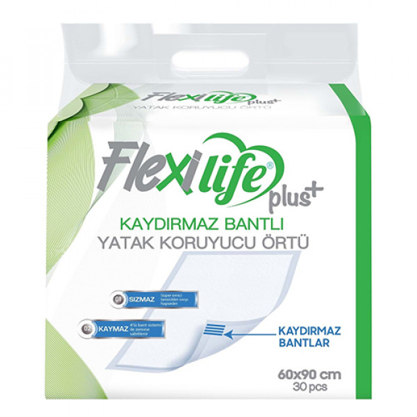 Flexi 30 Adet Life Kaydırmaz Bantlı Çiş Pedi 60x90 Cm | Köpek Külodu Ve Pedi