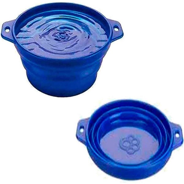 Ferplast 1 Lt Bowl Katlanabilir Seyahat Su ve Mama Kabı | Köpek Seyahat Mama Ve Su Kabı