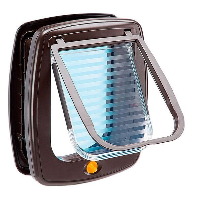 Ferplast 26x10x31 Cm Swing 9 Otomatik Kedi ve Köpek Kapısı Kahverengi | Köpek Kapısı