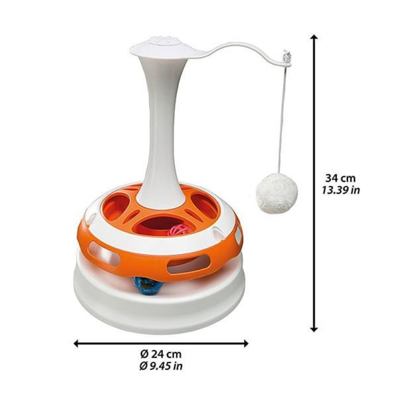 Ferplast 34 Cm Tornado Döner Piramit Oyuncak | Kedi Zeka Oyuncağı Ferplast 34 Cm Tornado Döner Piramit Oyuncak | Kedi Zeka Oyuncağı