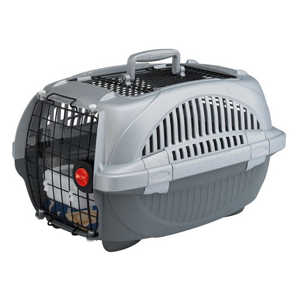 Ferplast 37.4x57.6x33h Cm Atlas Deluxe Open 20 Taşıma Çantası Gri | Köpek Taşıma Çantası Ve Kafes