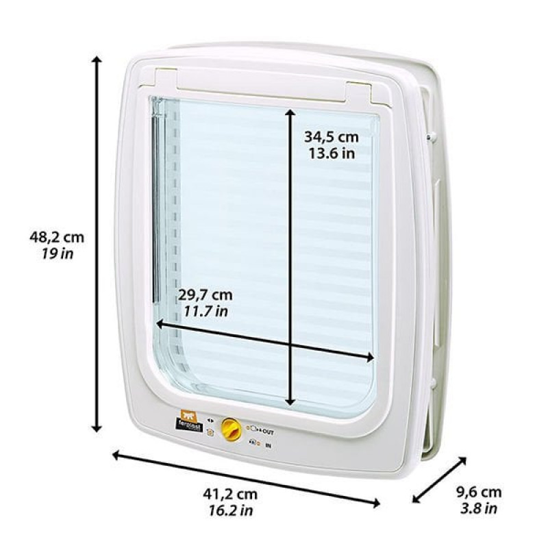 Ferplast 41x9x48 Cm Swing 15 Otomatik Kapı Beyaz | Köpek Kapısı